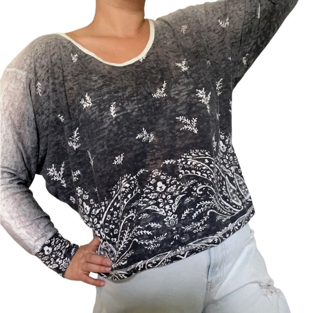 Reebok Activewear Long Sleeve Top size L oversized